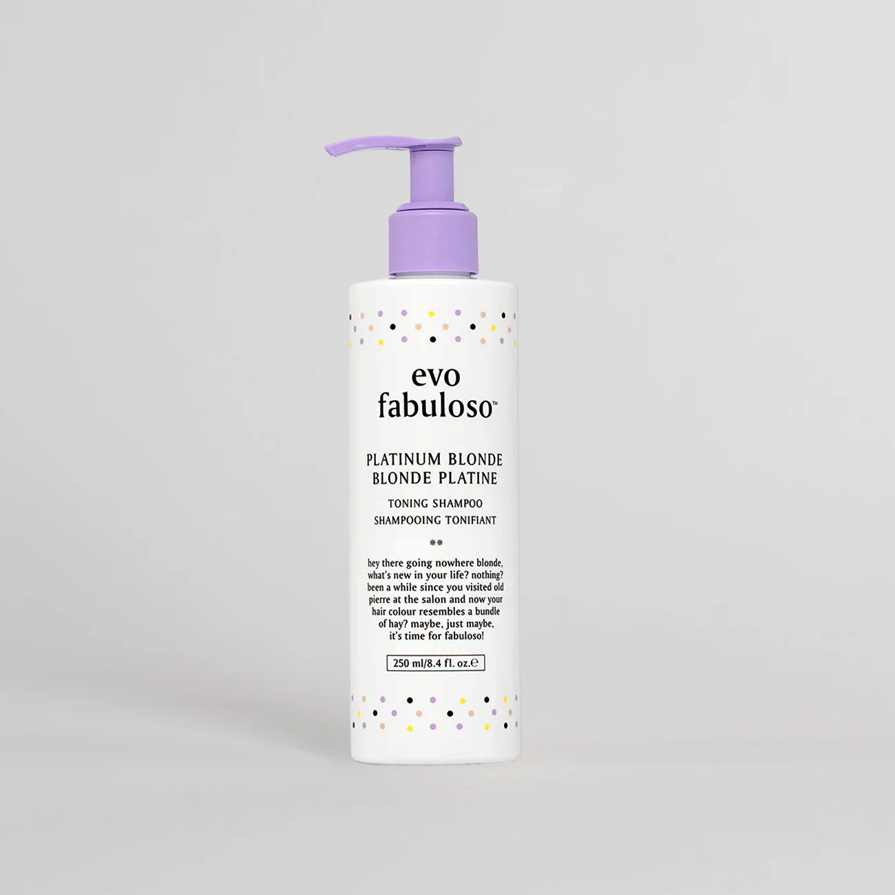 Evo Fabuloso Platinum Blonde tonuojantis šampūnas 250ml
