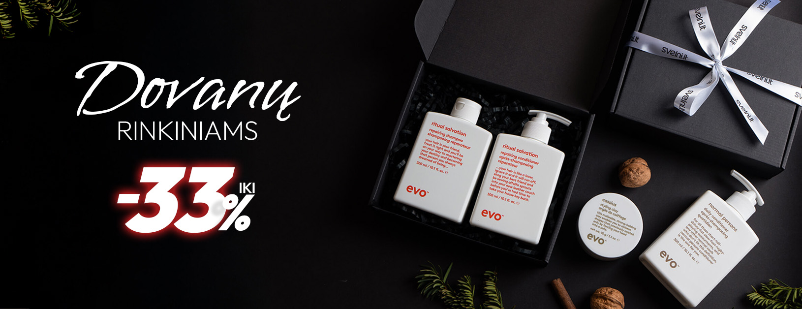 Dovanu rinkiniams nuolaidos iki 33%