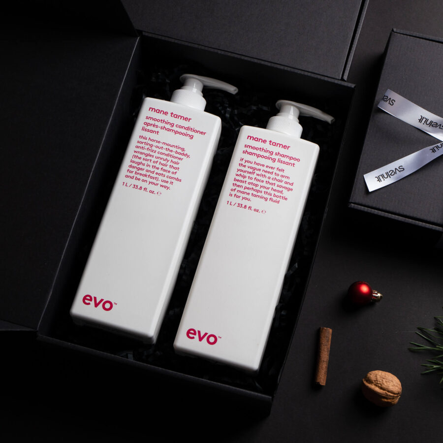 1L + 1L Evo Mane Tamer glotninantis rinkinys: Šampūnas ir Kondicionierius