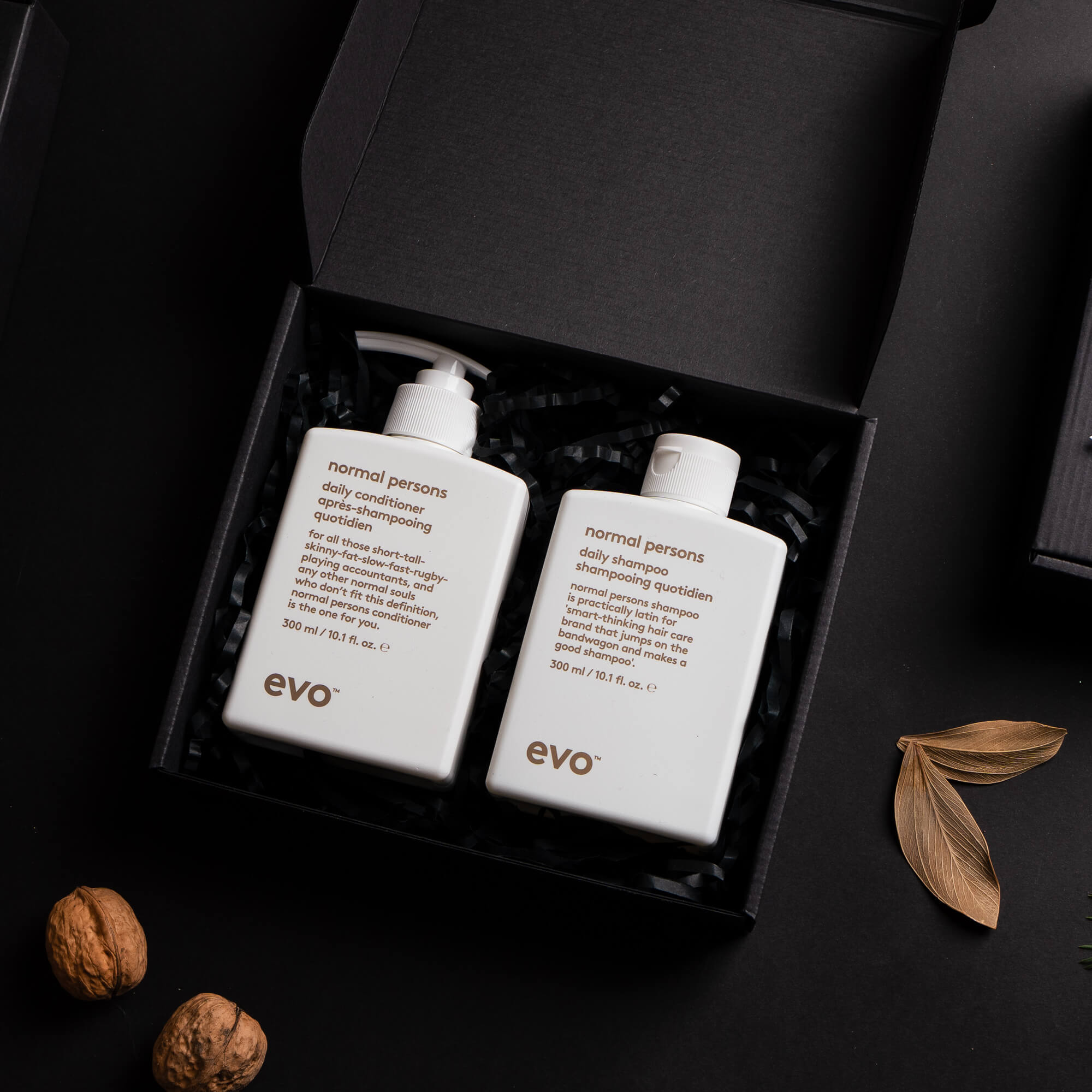 Evo rinkinys kasdienei plaukų priežiūrai: šampūnas ir kondicionierius