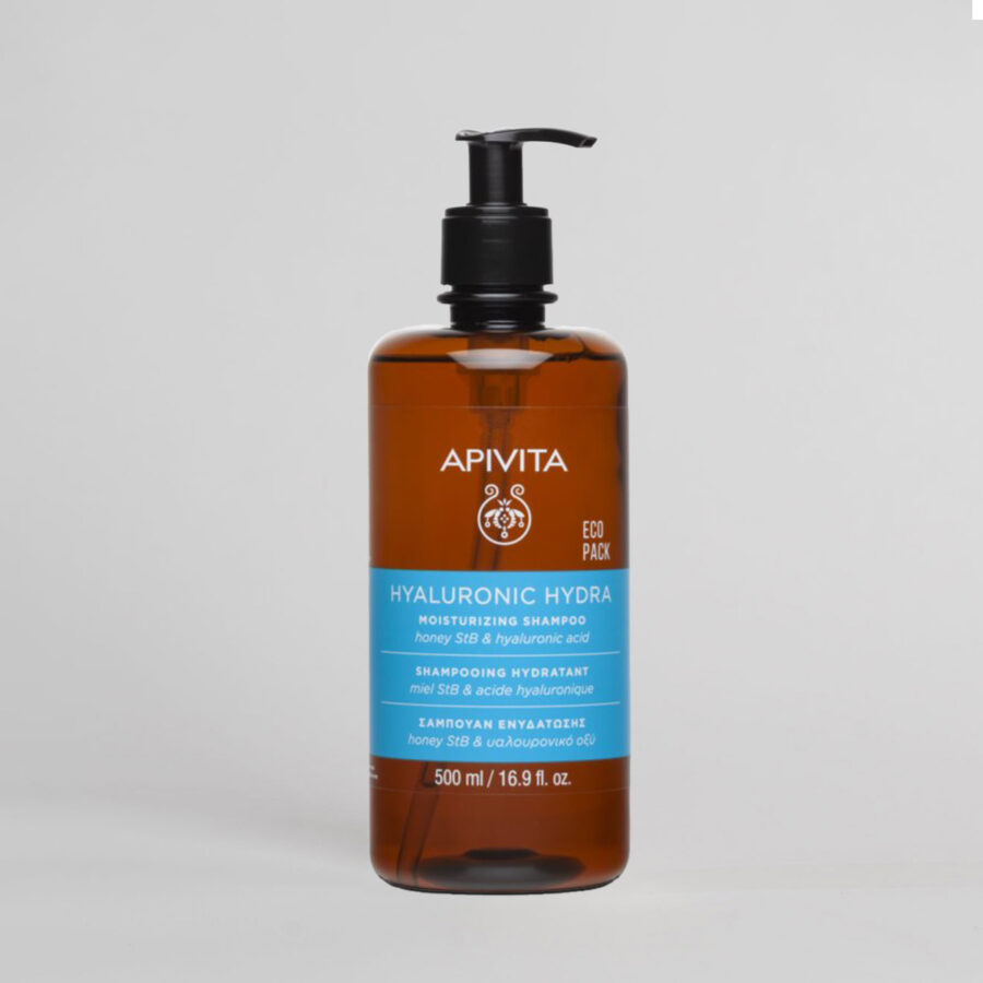 Apivita Hyaluronic Hydra drėkinamasis šampūnas 500ml