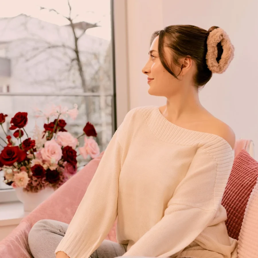 Invisibobble Clipstar Fluffy Companion plaukų segtukas, L dydis