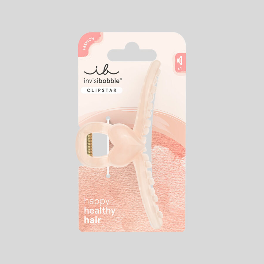 Invisibobble Clipstar Heartbeat plaukų segtukas, L dydis