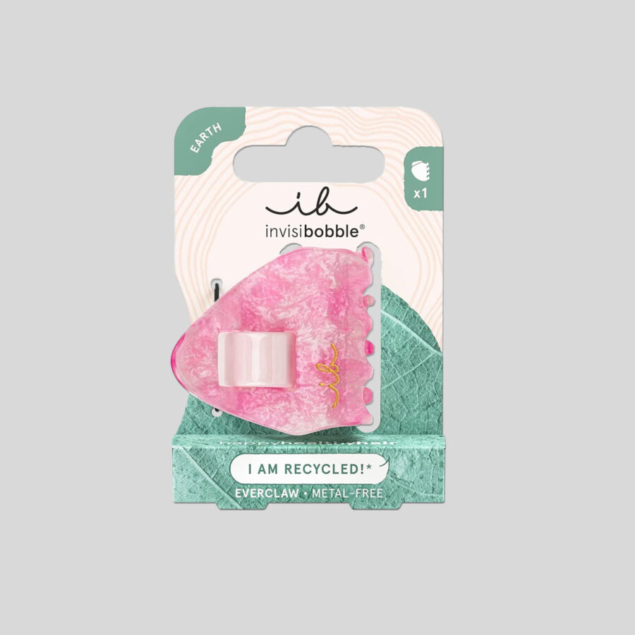 Invisibobble EVERCLAW S Pink Crush plaukų segtukas