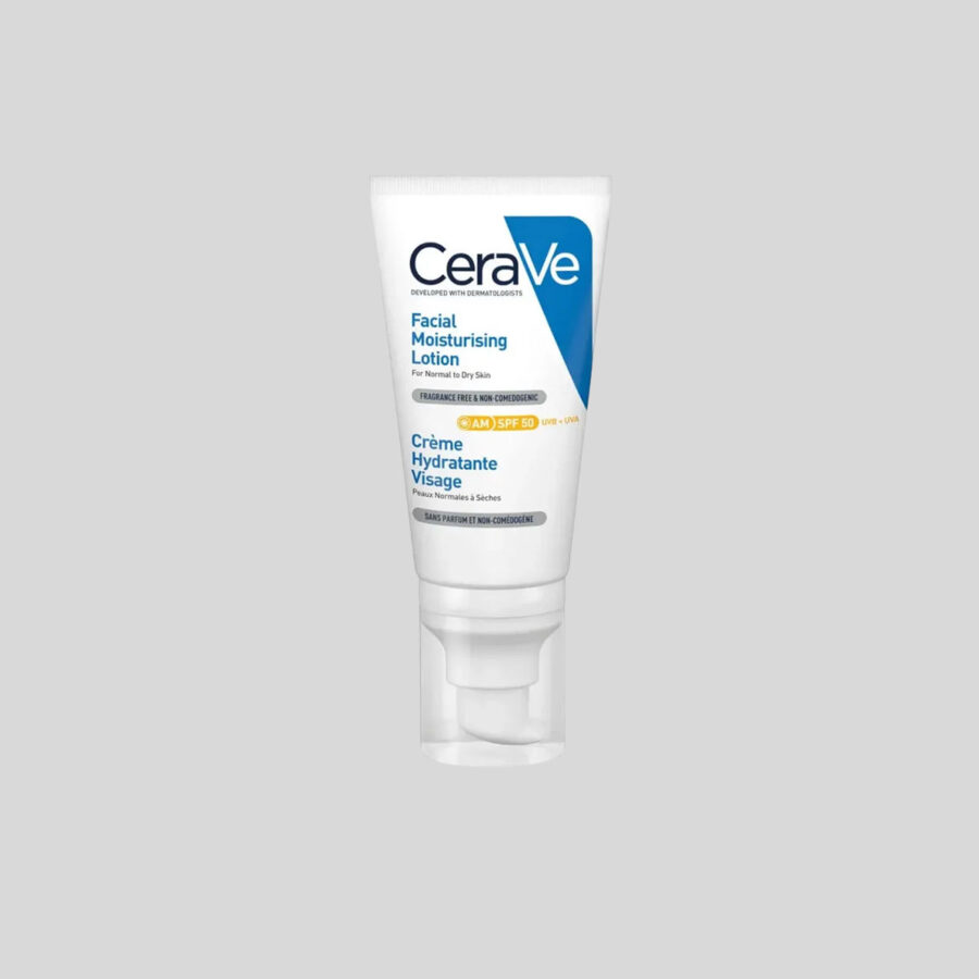 CeRave Facial Moisturising Lotion drėkinamasis veido kremas su SPF 50, 52 ml