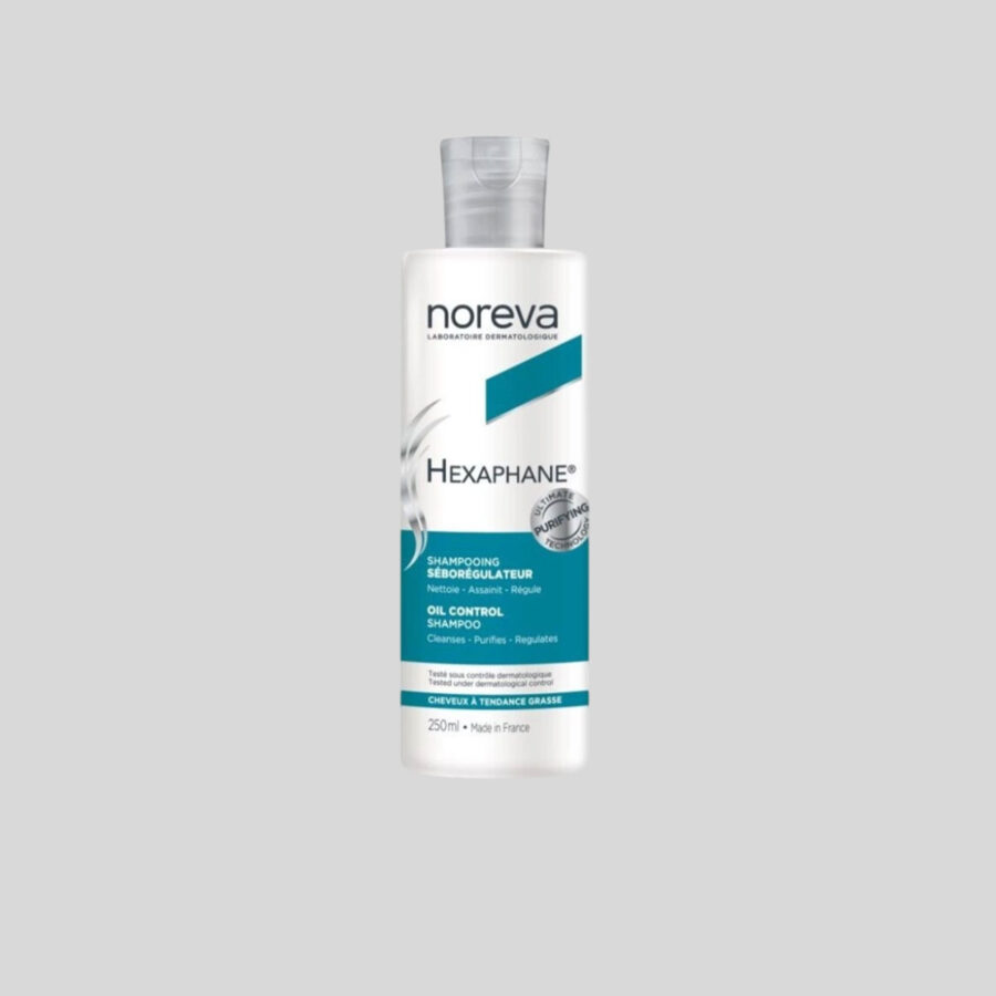 Noreva Hexaphane Oil Control šampūnas riebiai galvos odai, 250 ml