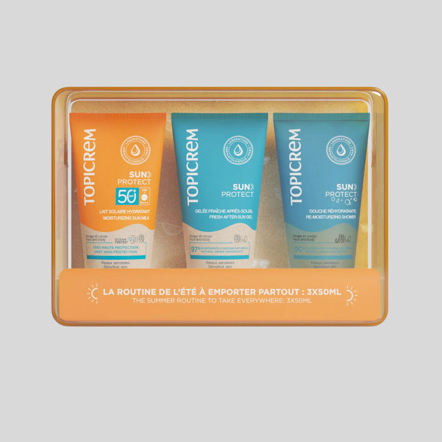Topicrem Sun Travel Kit apsauginis rinkinys nuo saulės, 3x50 ml