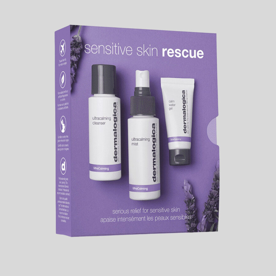 Dermalogica Sensitive Skin Rescue Kit veido priežiūros rinkinys jautriai odai
