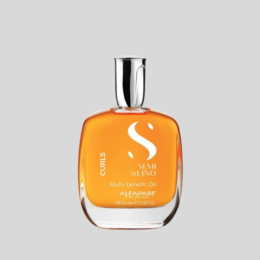 Alfaparf Milano Semi di Lino Curls Multi daugiafunkcis aliejus garbanotiems plaukams, 100 ml