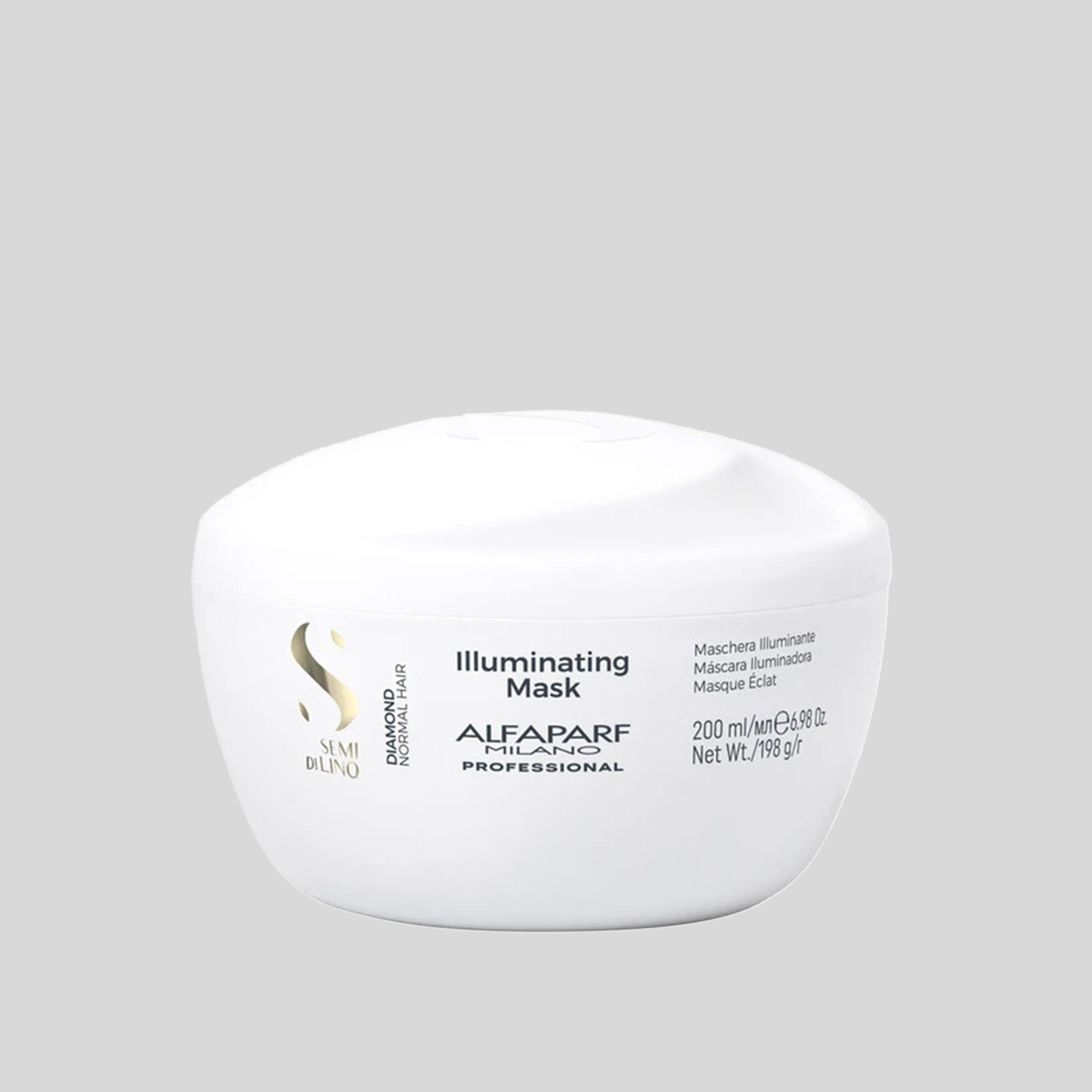 Alfaparf Milano Semi di Lino Diamond Illuminating žvilgesio suteikianti kaukė, 200 ml