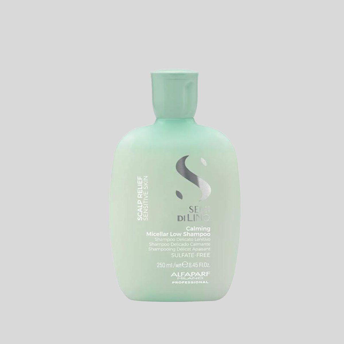 Alfaparf Milano Semi di Lino Scalp Relief Calming Micellar raminamasis micelinis šampūnas, 250 ml