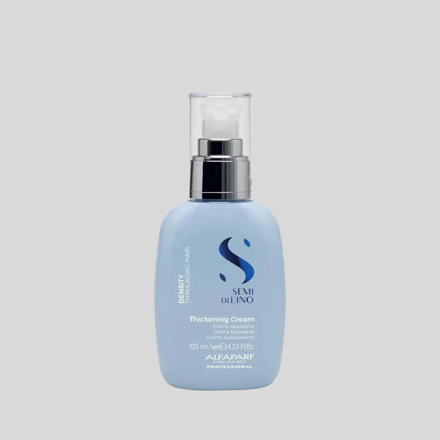 Alfaparf Milano Semi di Lino Density Thickening Leave-in nenuplaunamas plaukus tankinantis kremas, 125 ml