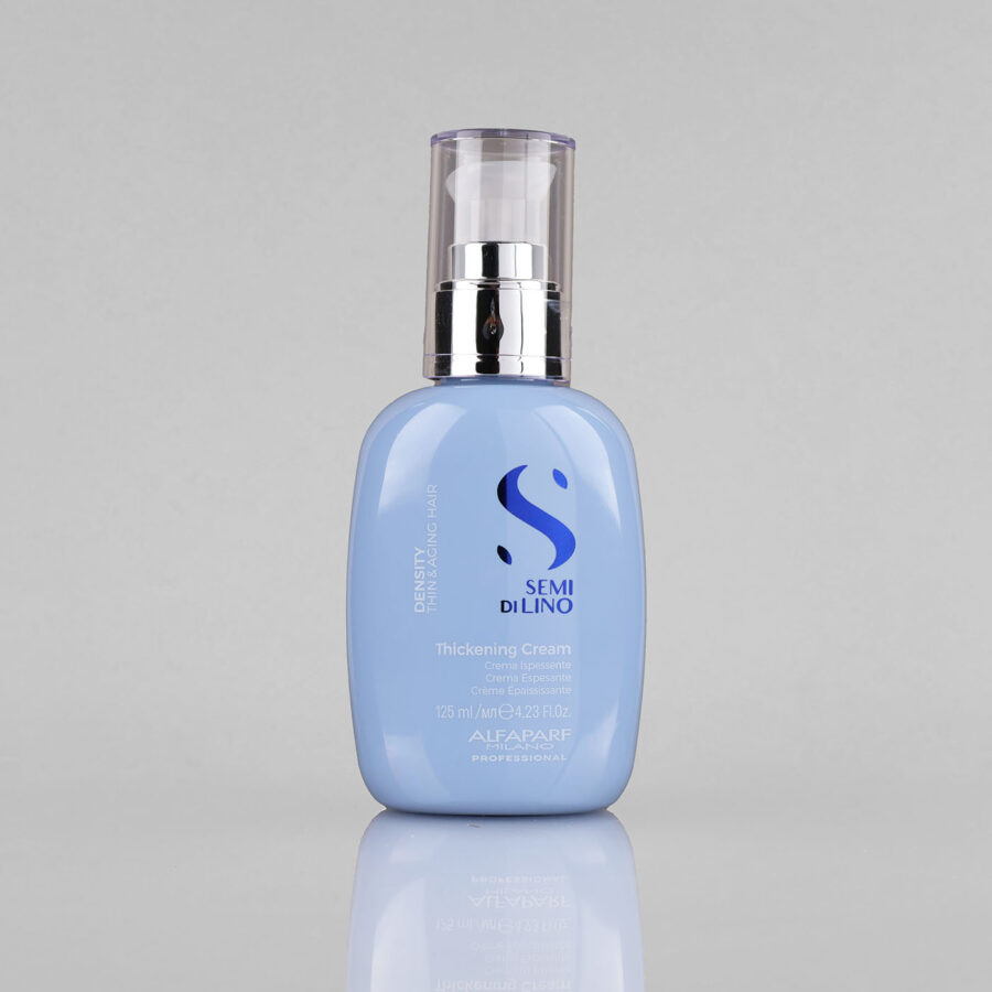 Alfaparf Milano Semi di Lino Density Thickening Leave-in nenuplaunamas plaukus tankinantis kremas, 125 ml