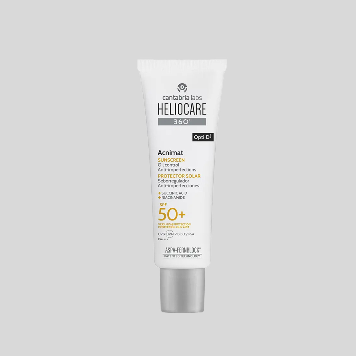 Heliocare 360° Acnimat kremas riebiai ir į aknę linkusiai odai SPF50, 50 ml