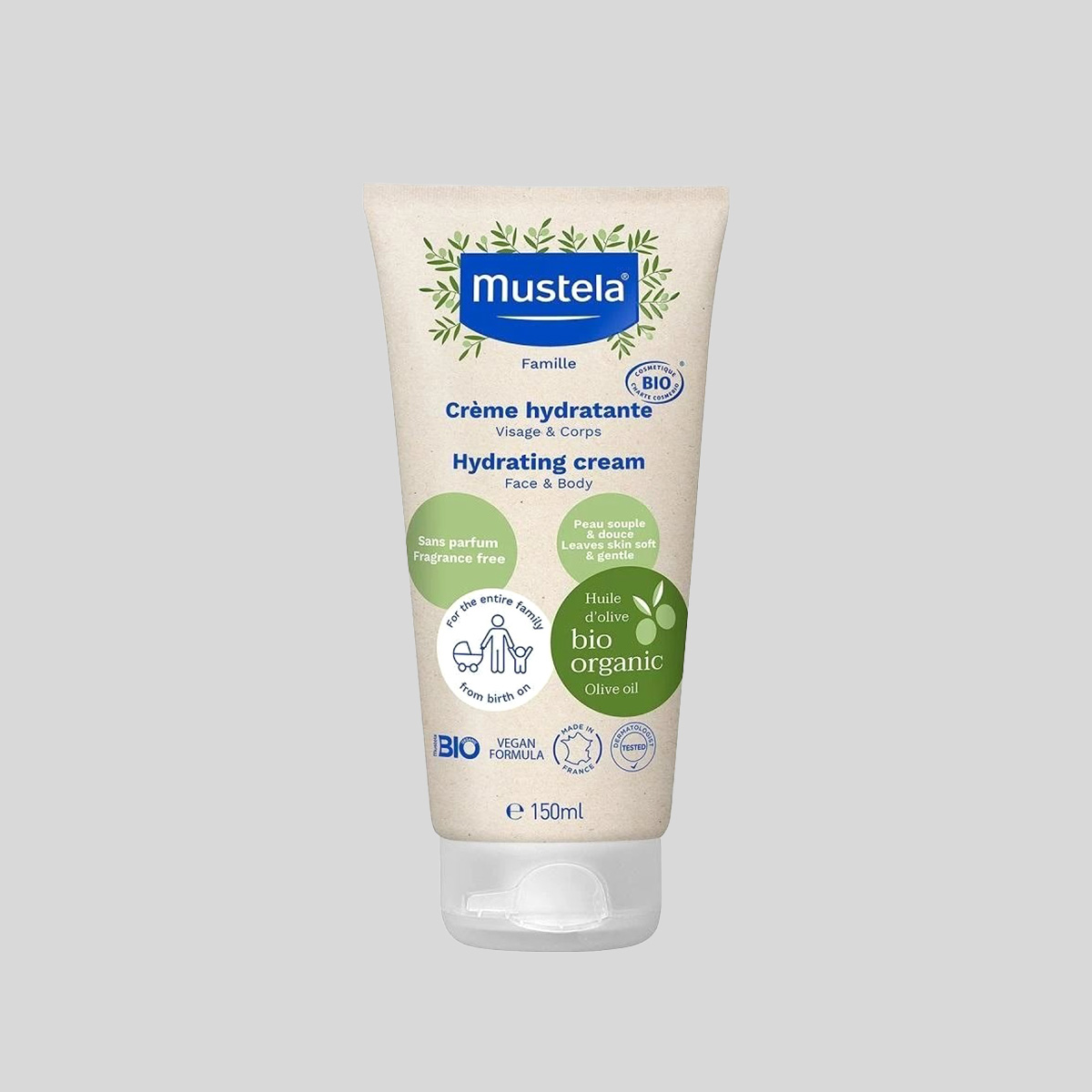 Mustela Bio Hydrating Cream dieninis kremas, 150 ml