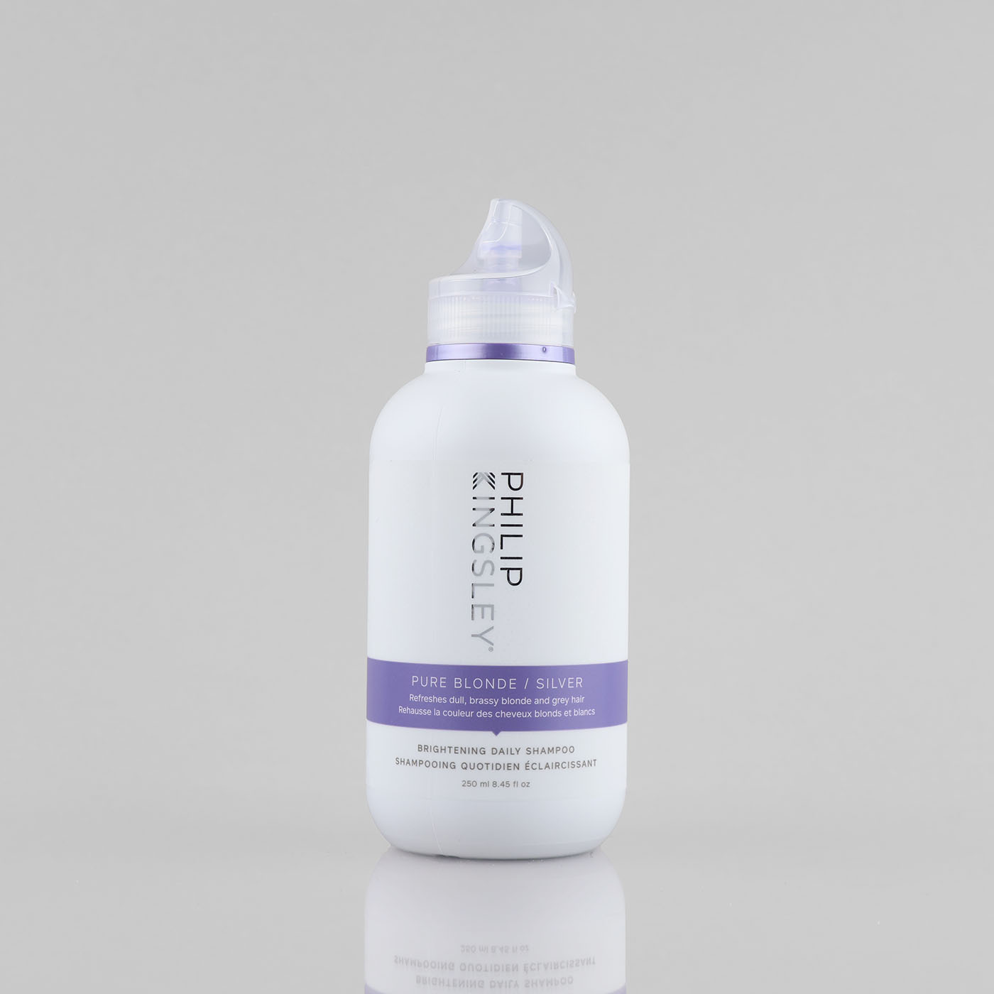 Philip Kingsley Pure Silver violetinis šampūnas šviesintiems plaukams, 250 ml