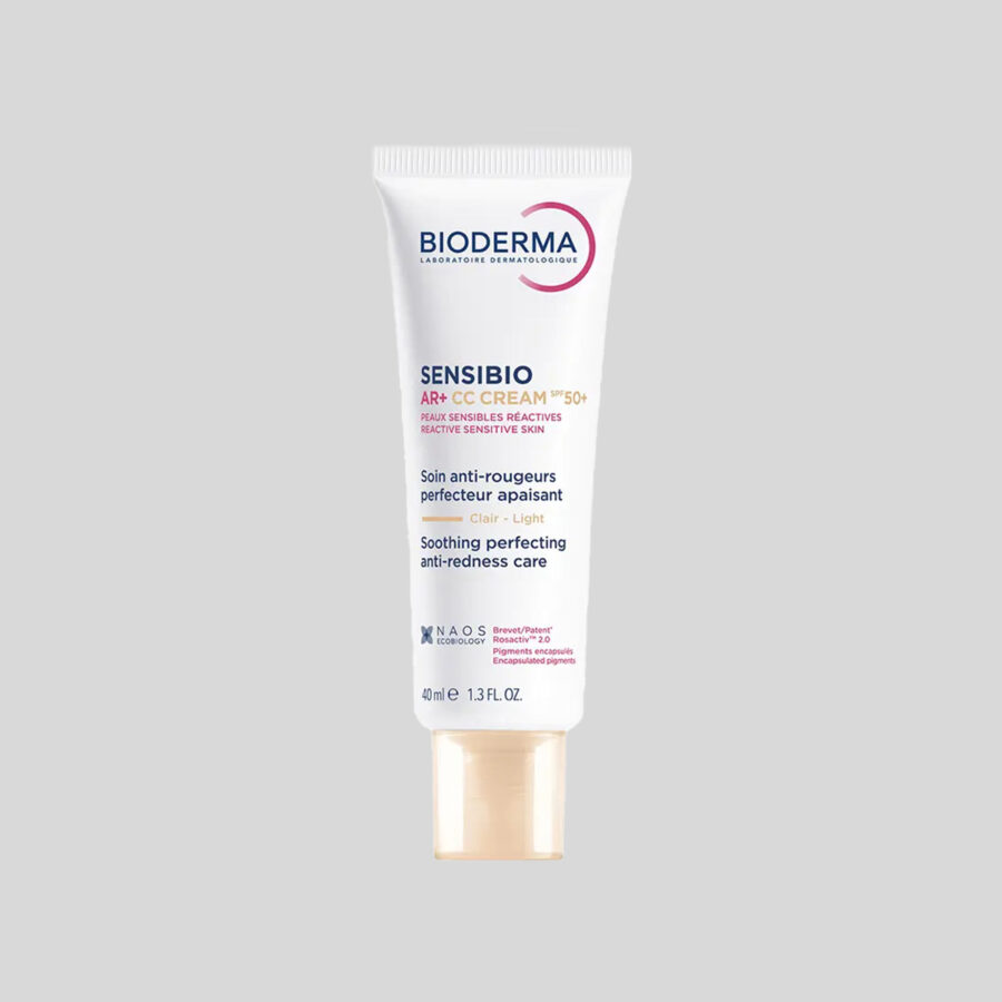 BIODERMA veido kremas su spalva raustančiai, jautriai odai SENSIBIO AR+ CC SPF50+, 40 ml