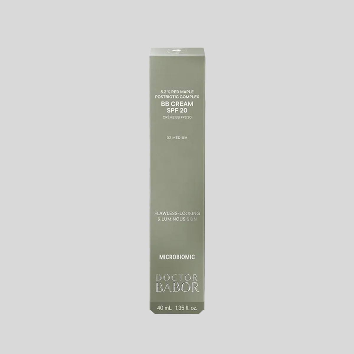 BABOR DOC Microbiomic Medium SPF20 BB kremas, 02 Medium, 40 ml