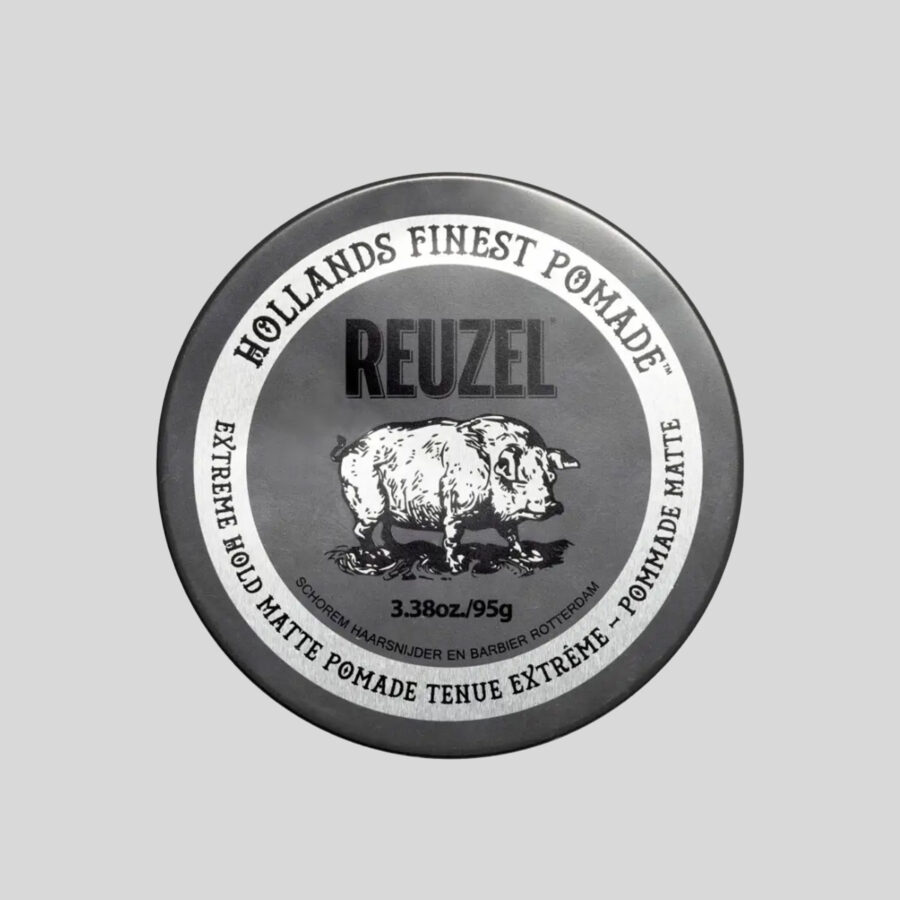 Reuzel Extreme Hold Matte Pomade itin stiprios fiksacijos, matinė plaukų pomada, 95 g