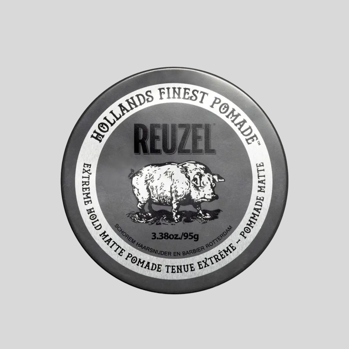 Reuzel Extreme Hold Matte Pomade itin stiprios fiksacijos, matinė plaukų pomada, 95 g