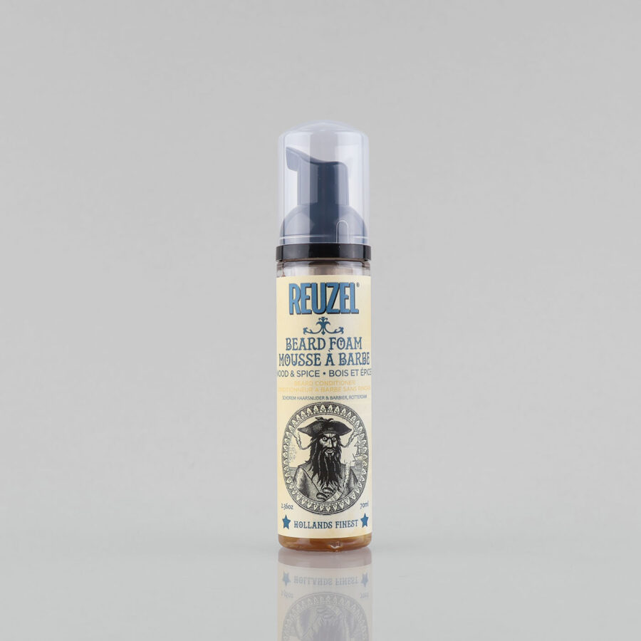 Reuzel Wood & Spice Beard Foam putų konsistencijos kondicionierius barzdai, 70 ml