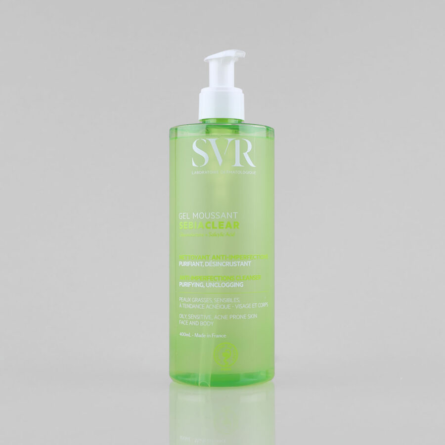 SVR Sebiaclear Gel Moussant bemuilis veido prausiklis riebiai, probleminei odai, 400 ml