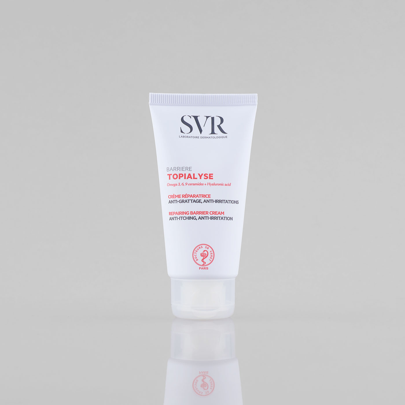SVR Topialyse Barriere Cream barjerinis kremas į sudirgimus ir niežulį linkusiai odai, 50 ml