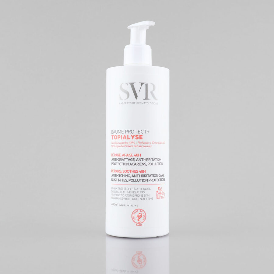 SVR Topialyse Baume Protect+ maitinamasis balzamas sausai, niežėti linkusiai ir atopiškai odai, 400 ml