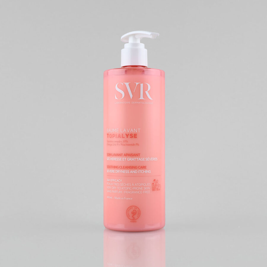 SVR Topialyse Cleansing Balm kūno prausiklis itin sausai ir atopiškai odai, 400 ml