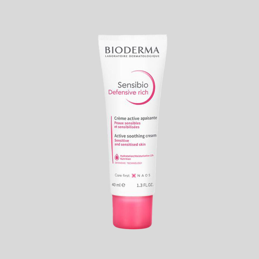 Bioderma raminamasis ir drėkinamasis veido kremas SENSIBIO DEFENSIVE RICH, 40 ml