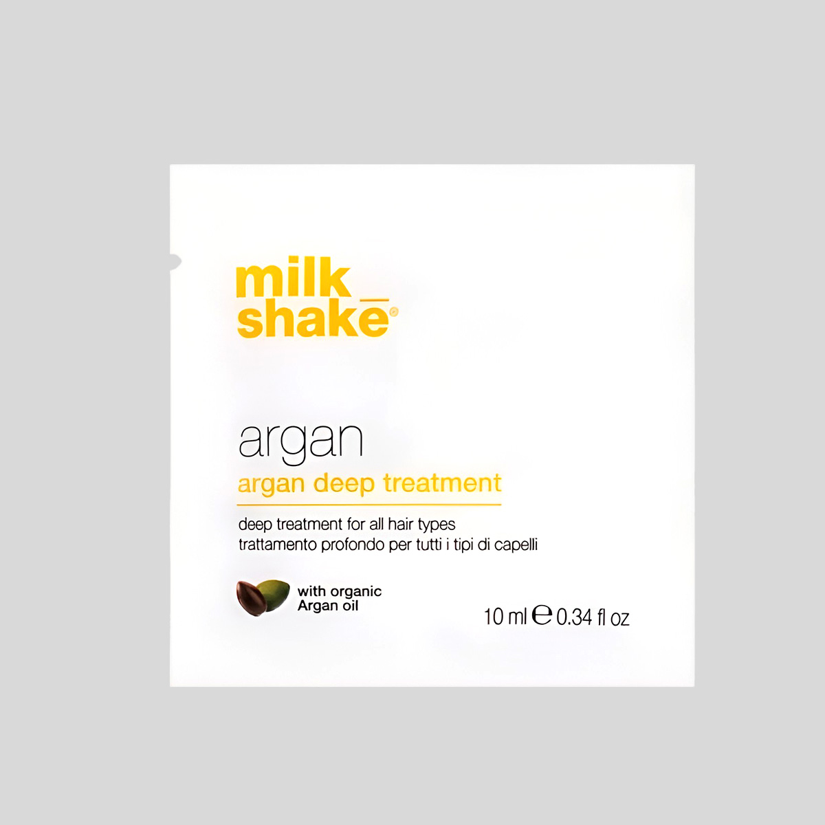 Milk Shake Argan Deep Treatment giliai maitinanti kaukė plaukams, 10 ml