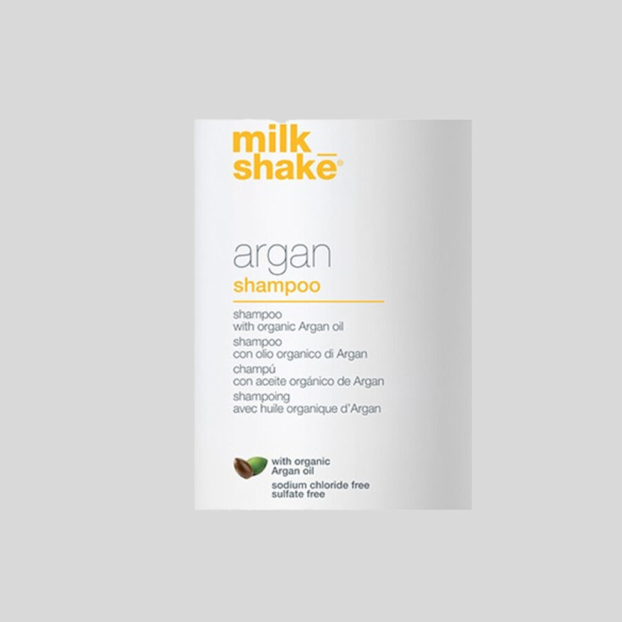 Milk Shake Argan Oil Shampoo šampūnas plaukams su argano aliejumi, 10 ml