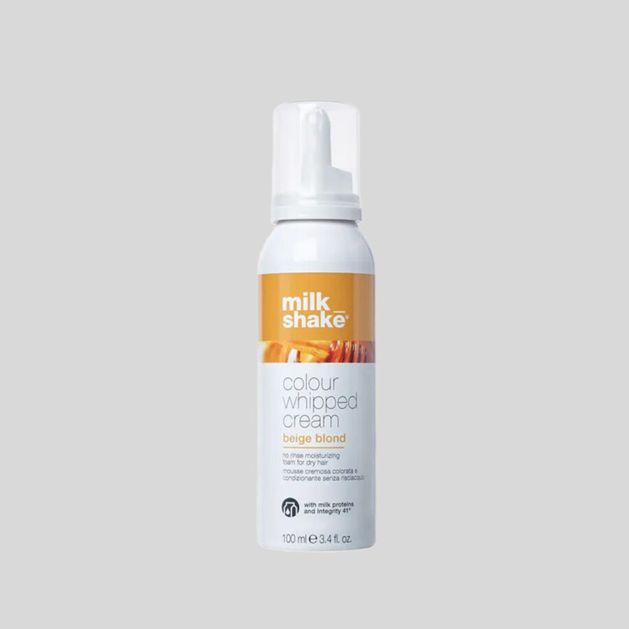 Milk Shake Colour Whipped Cream Beige Blond kondicinuojančios dažančios putos plaukams, 100 ml