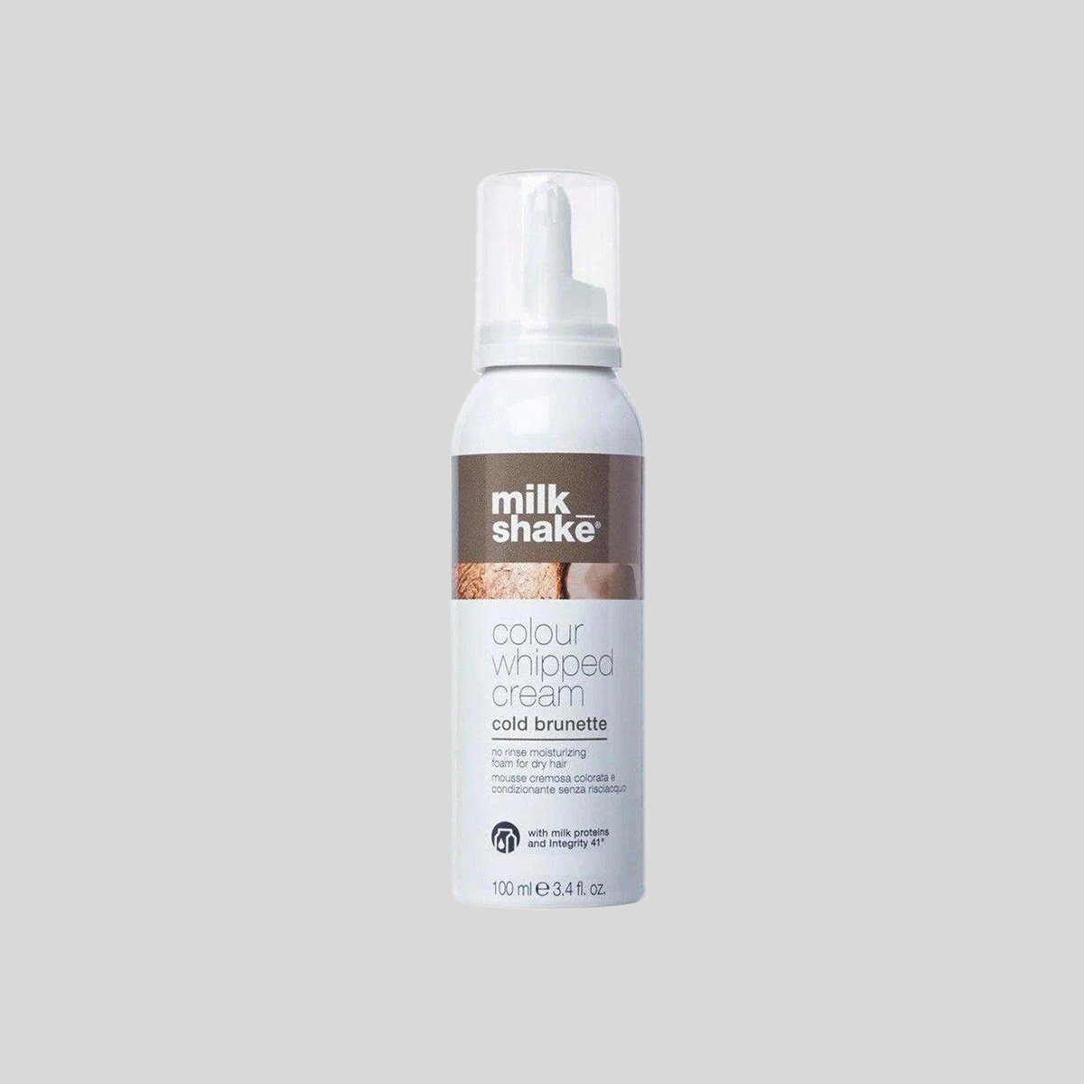 Milk Shake Colour Whipped Cream Cold Brunette kondicinuojančios dažančios putos plaukams, 100 ml