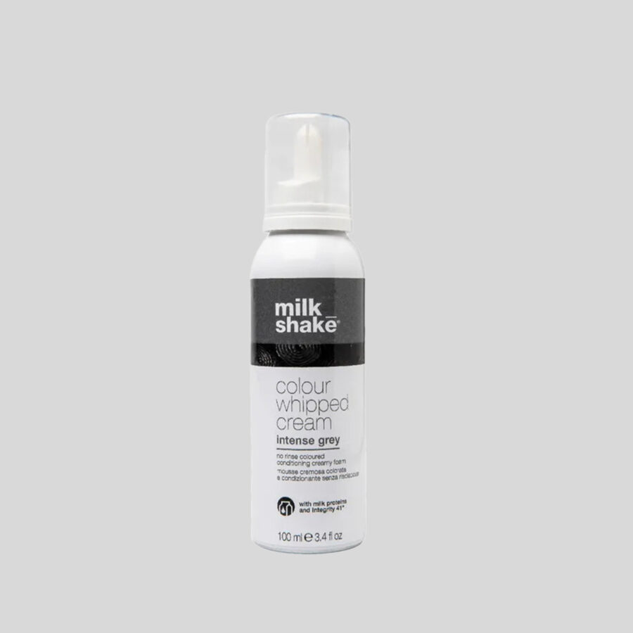 Milk Shake Colour Whipped Cream Intense Gray kondicinuojančios dažančios putos plaukams, 100 ml