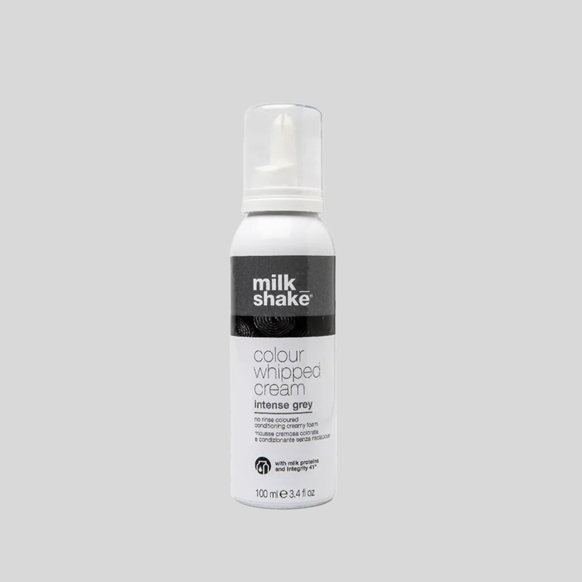 Milk Shake Colour Whipped Cream Intense Gray kondicinuojančios dažančios putos plaukams, 100 ml