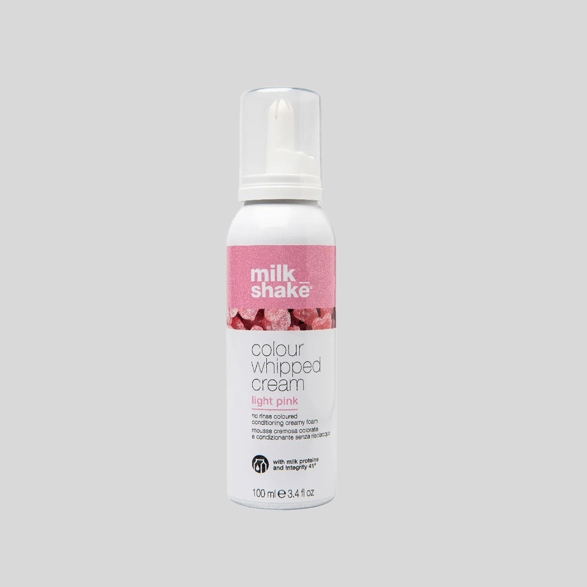 Milk Shake Colour Whipped Cream Light Pink dažomosios plaukų putos, 100 ml