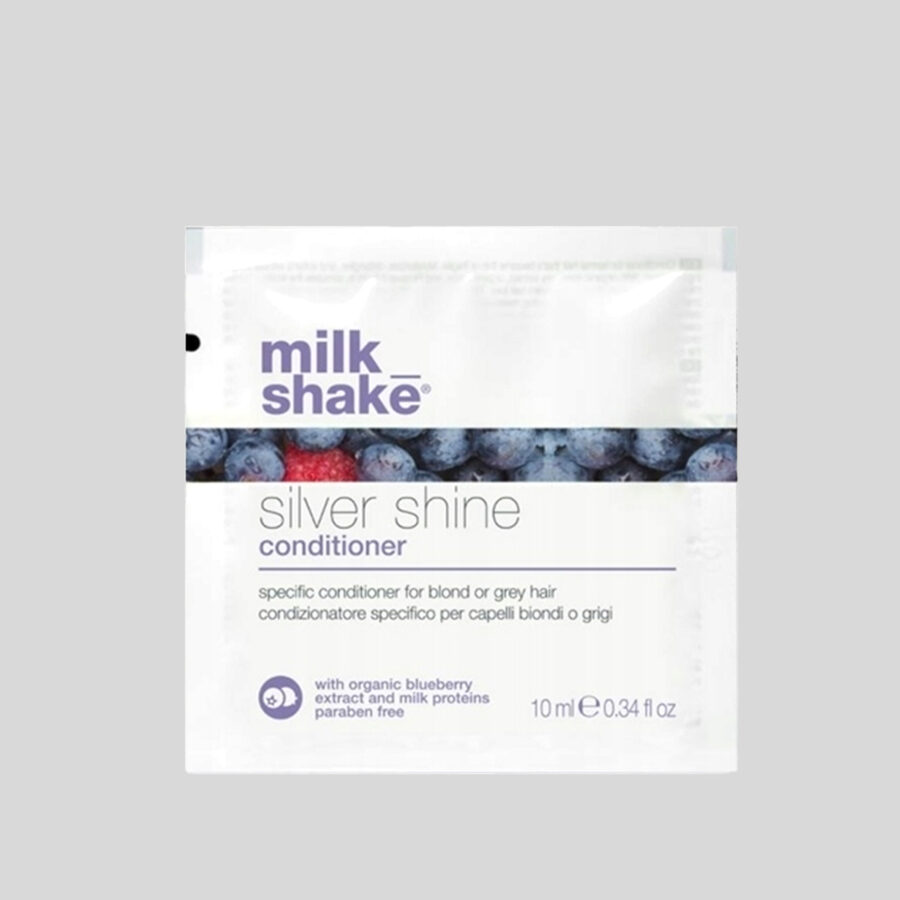 Milk Shake Silver Shine Conditioner kondicionierius šviesiems plaukams, 10 ml