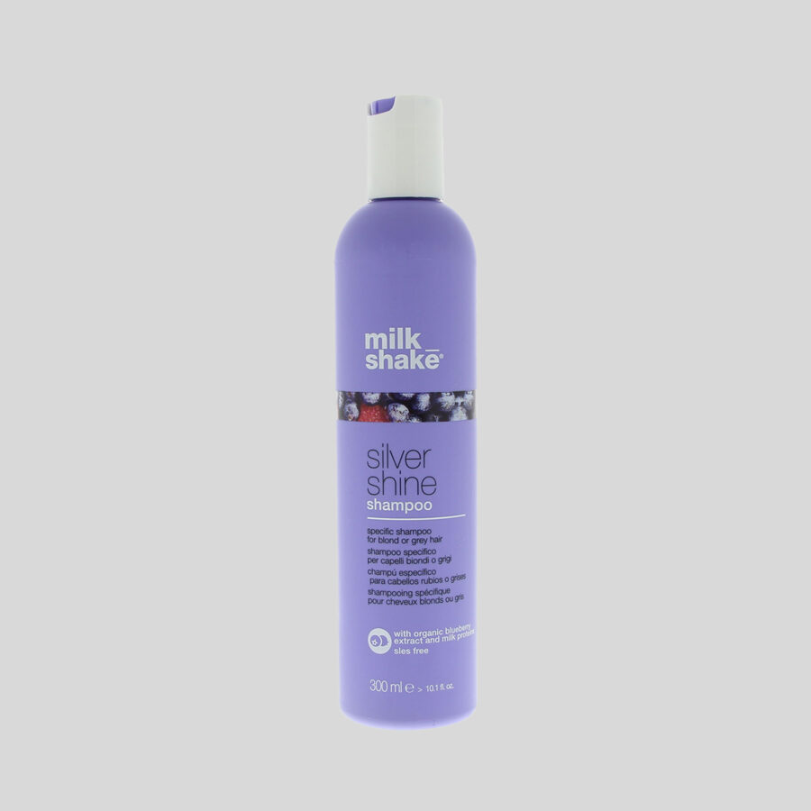 Milk Shake Silver Shine Shampoo šampūnas šviesiems plaukams, 300 ml