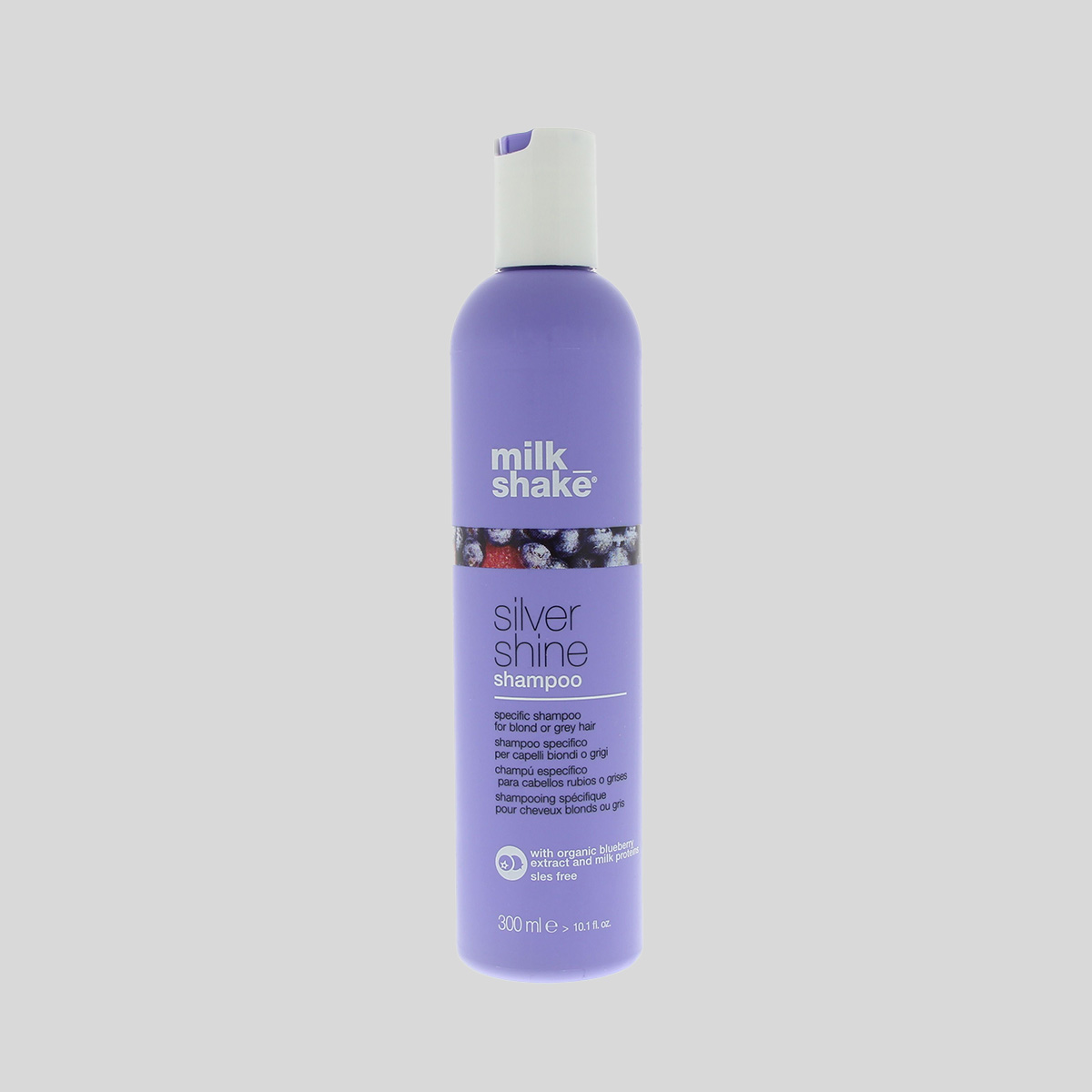 Milk Shake Silver Shine Shampoo šampūnas šviesiems plaukams, 300 ml