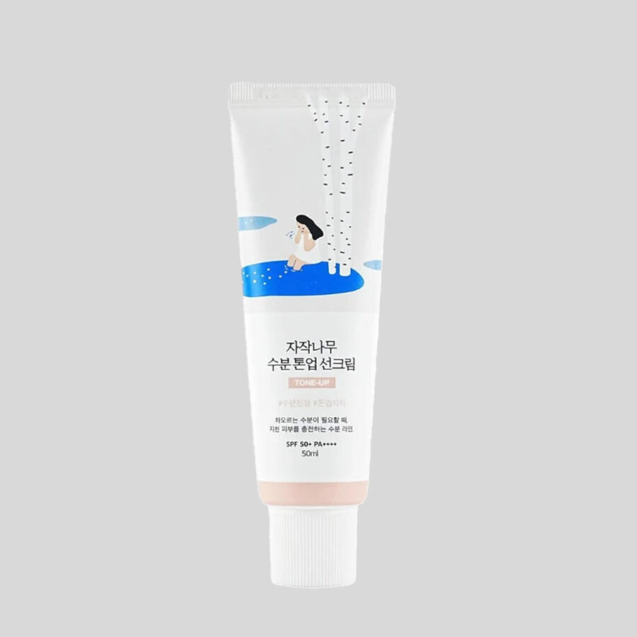 Round Lab Birch Juice Tone-up Sunscreen atspalvį suteikiantis fluidas nuo saulės, 50 ml