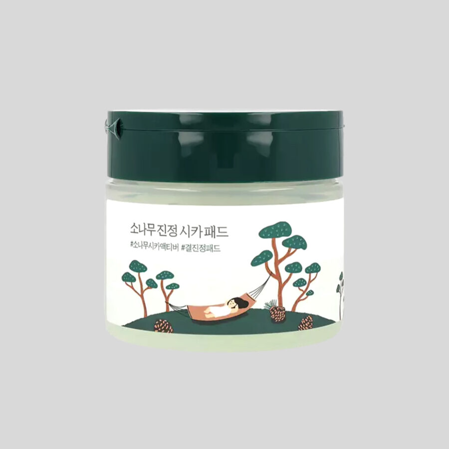 Round Lab Pine Calming Cica Pad Unscented Exfoliating and Toning tonizuojantys veido padeliai, 50 vnt.