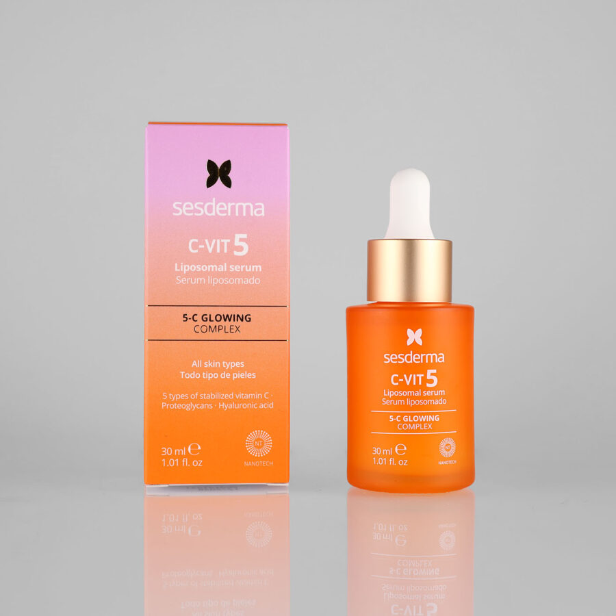 Sesderma C-VIT 5 Liposomal Serum skaistinantis liposominis veido serumas, 30 ml
