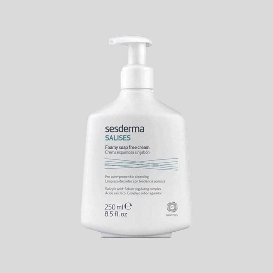 Sesderma Salises Foamy Soap Free Cream bemuilis putojantis prausiklis su salicilo rūgštimi, 250 ml