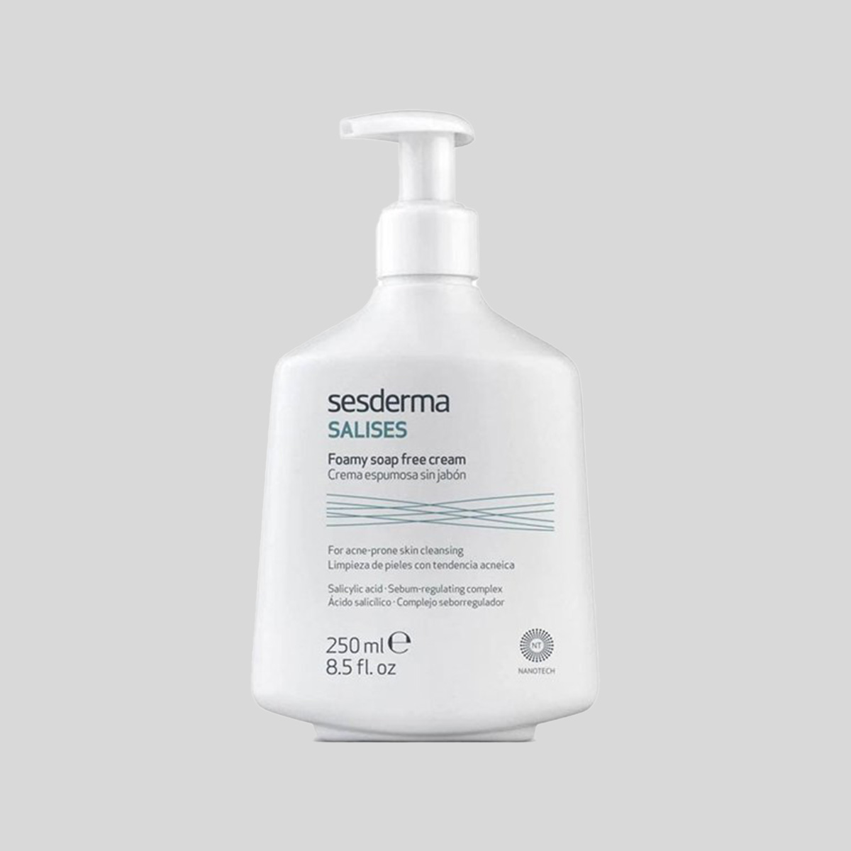 Sesderma Salises Foamy Soap Free Cream bemuilis putojantis prausiklis su salicilo rūgštimi, 250 ml