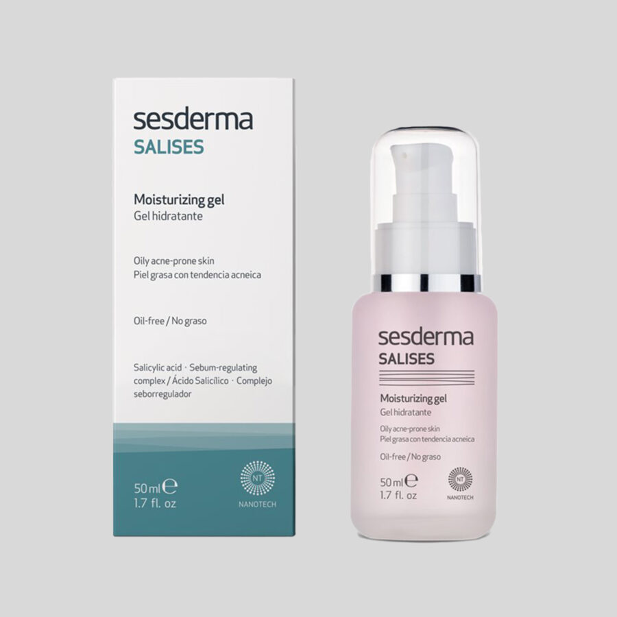 Sesderma Salises Moisturizing Gel Cream drėkinantis gelinis kremas veidui, 50 ml