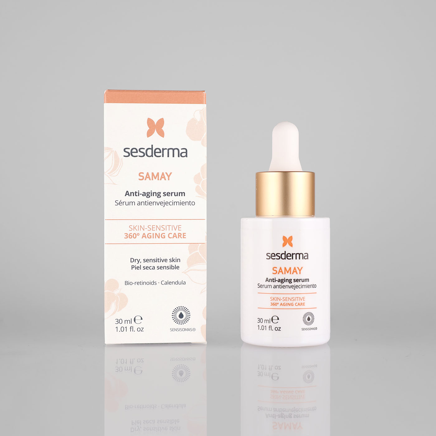 Sesderma Samay Anti-Aging Serum jauninantis serumas jautriai odai, 30 ml