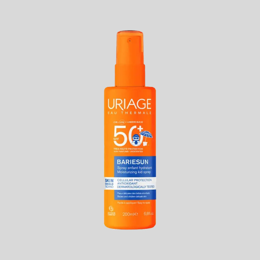 Uriage Bariesun Spray Moisturizing SPF50+ drėkinanti dulksna nuo saulės vaikams, 200 ml