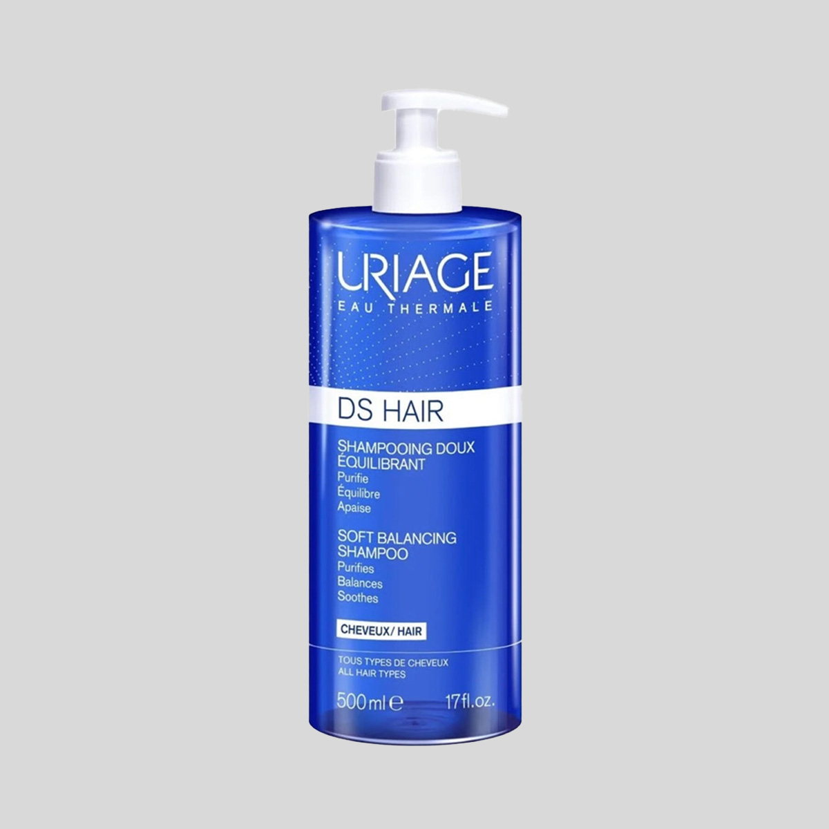 Uriage Ds Hair Balancing Shampoo švelnus balansuojamasis šampūnas, 500 ml