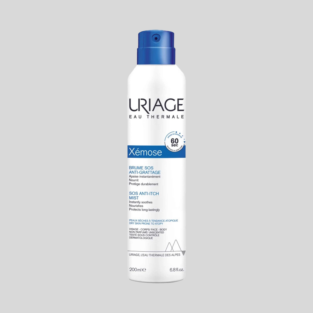 Uriage Eau Thermale Xemose Sos Anti-Itch Mist kūno dulksna niežtinčiai odai, 200 ml